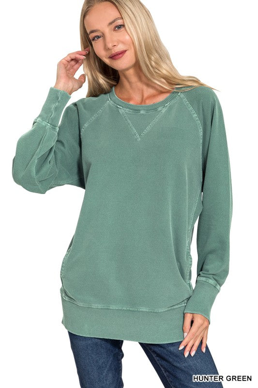 Donna Crewneck Sweatshirt With Pockets