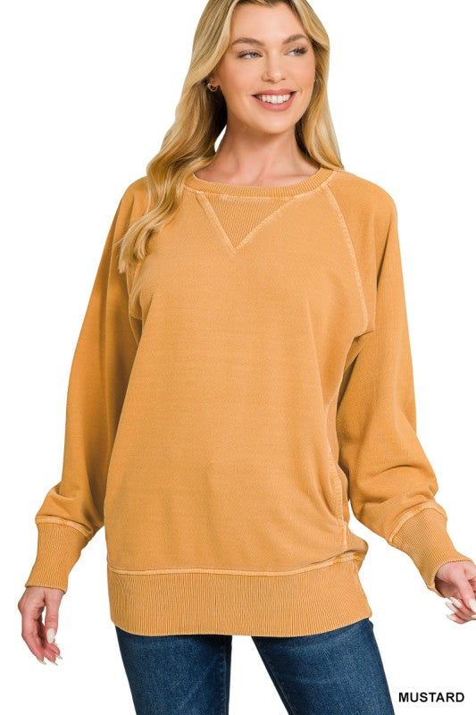 Donna Crewneck Sweatshirt With Pockets
