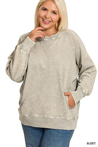 Donna Crewneck Sweatshirt With Pockets