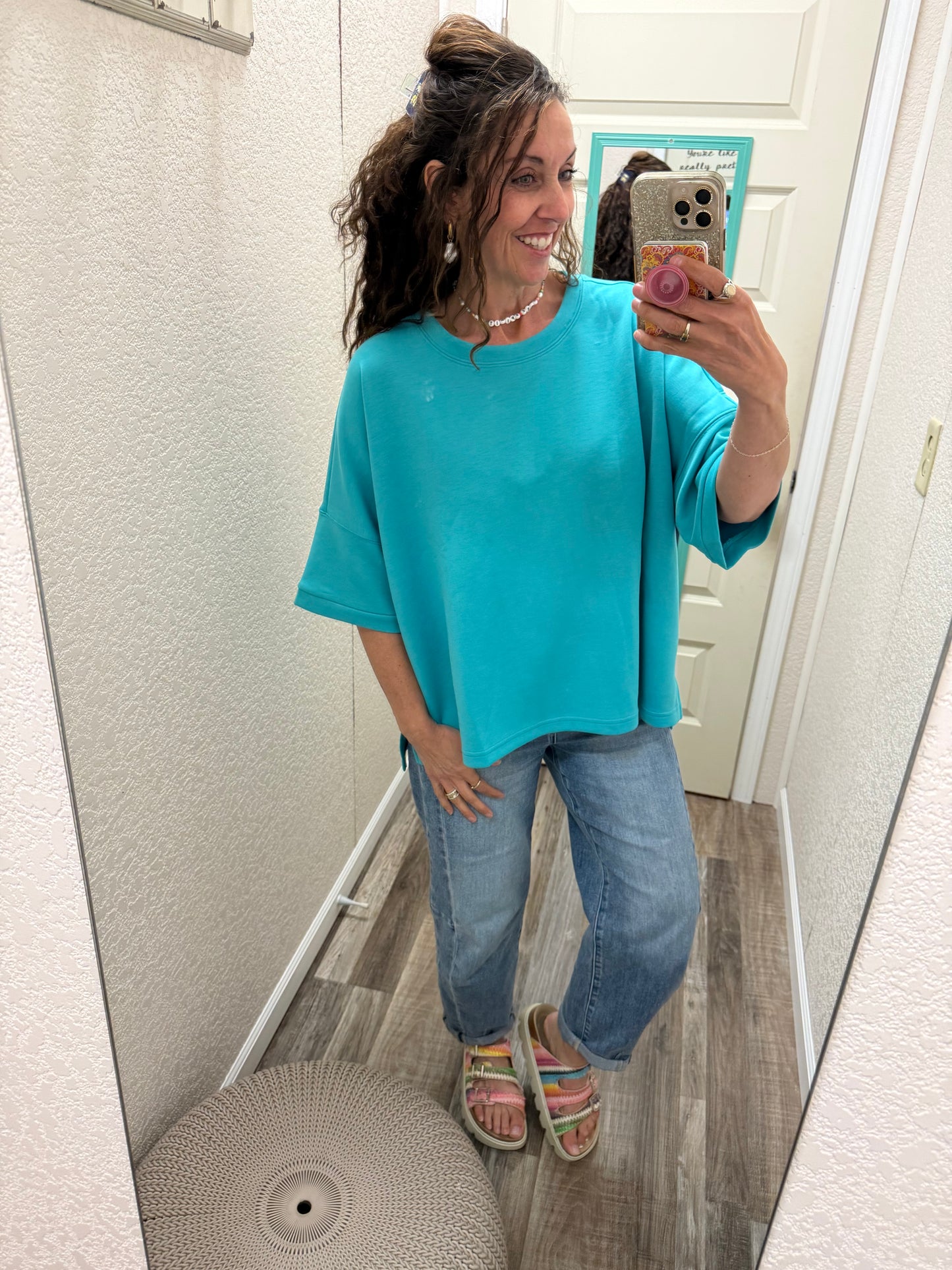 Three Quarters Sleeve Scrumptious Top