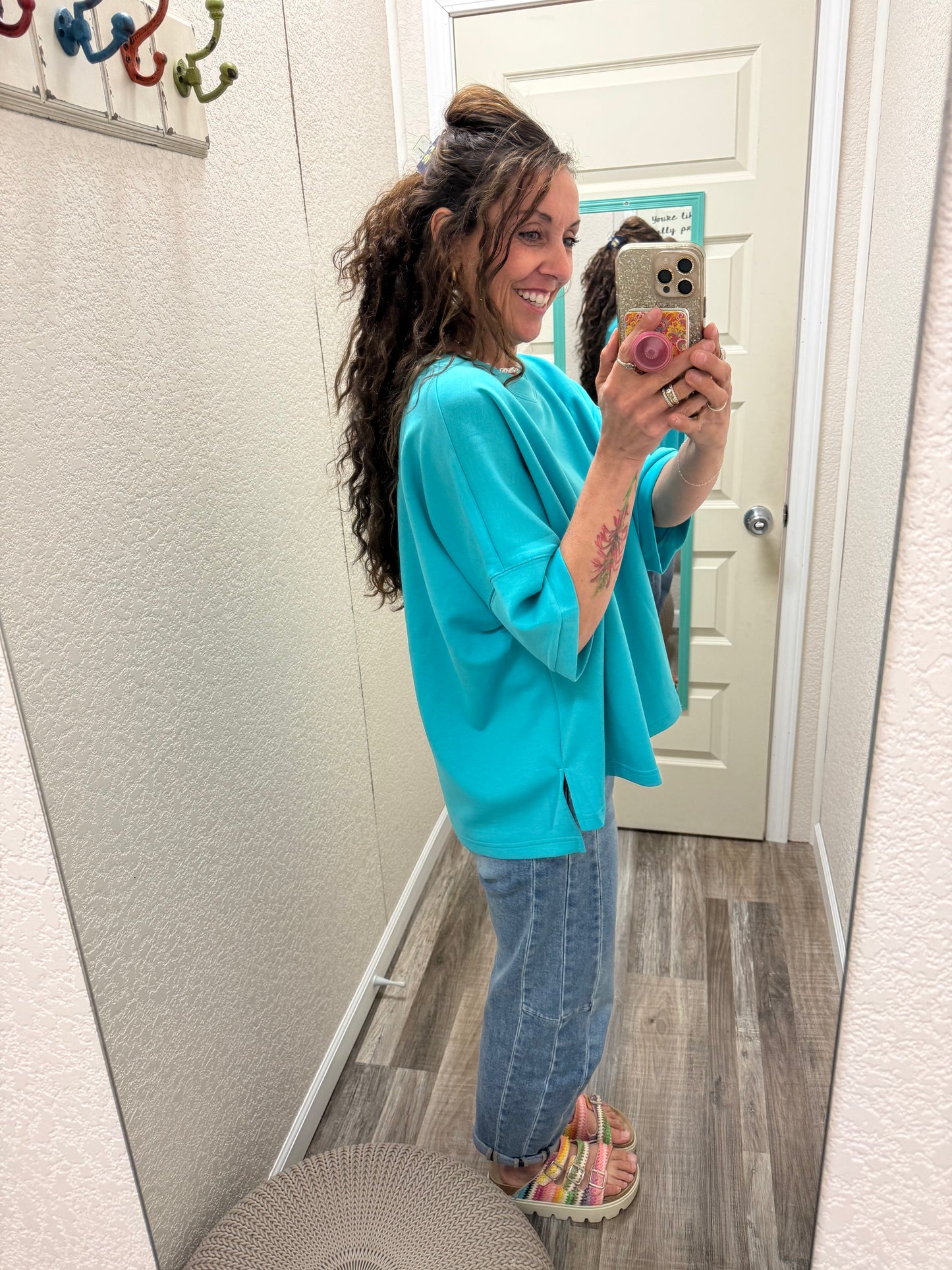 Three Quarters Sleeve Scrumptious Top