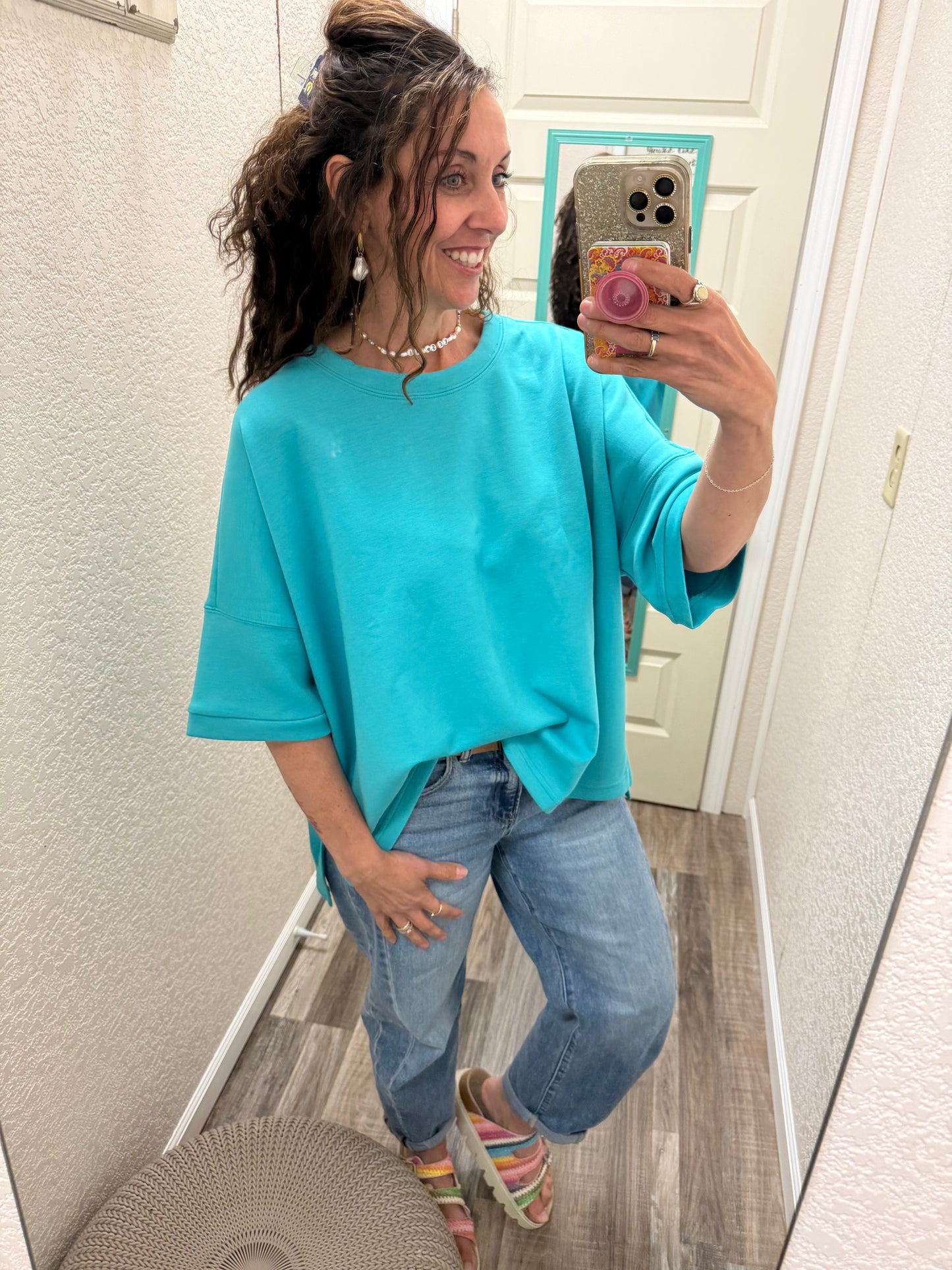 Three Quarters Sleeve Scrumptious Top