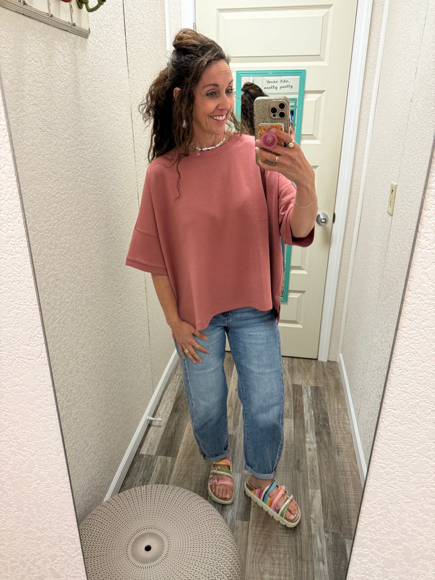 Three Quarters Sleeve Scrumptious Top