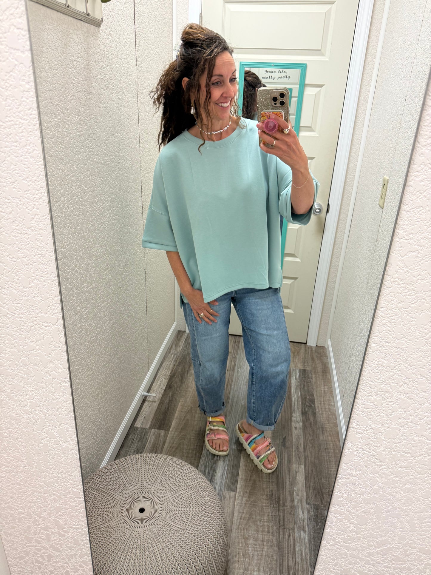 Three Quarters Sleeve Scrumptious Top