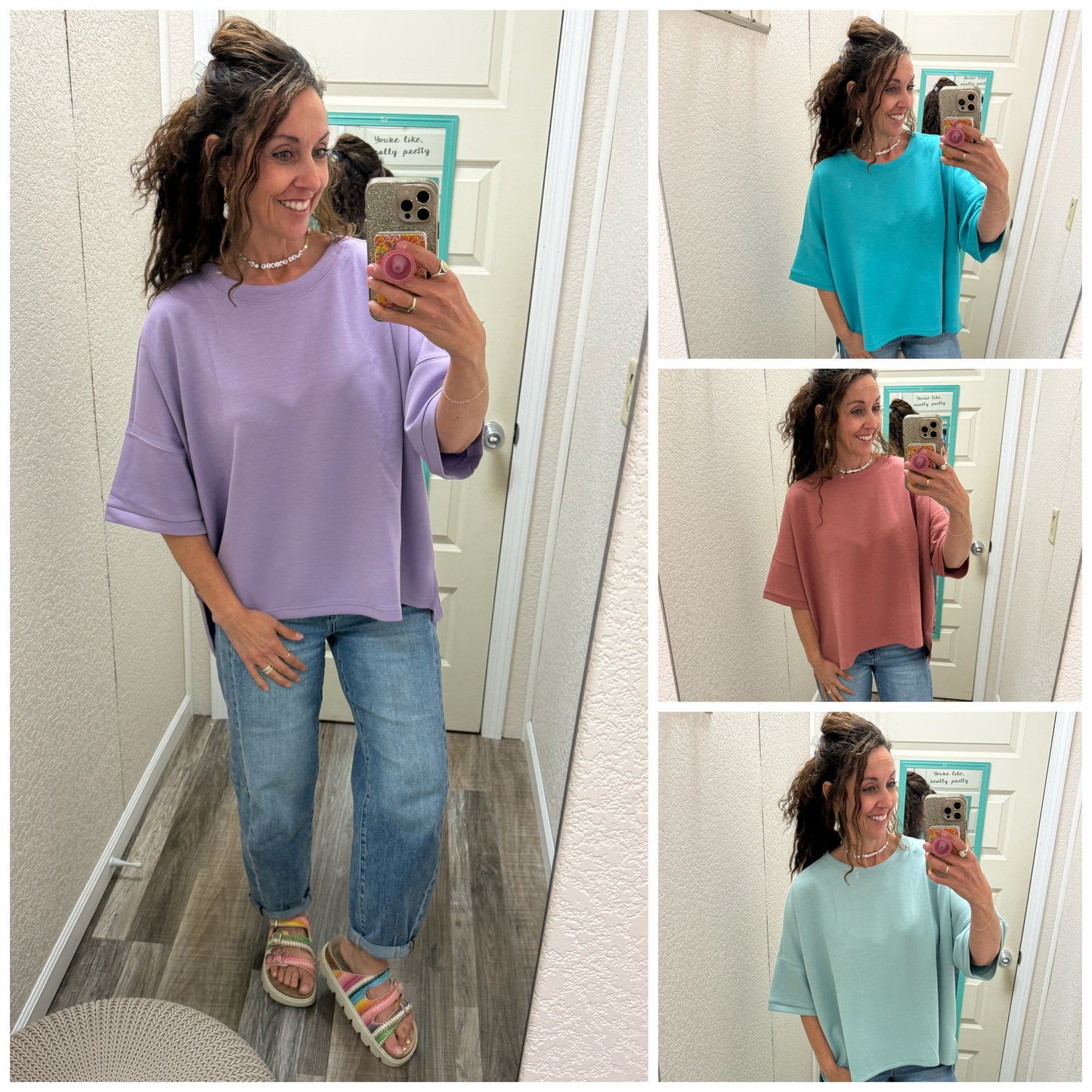Three Quarters Sleeve Scrumptious Top