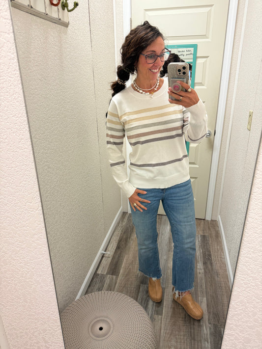 Shimmer In Stripes Top