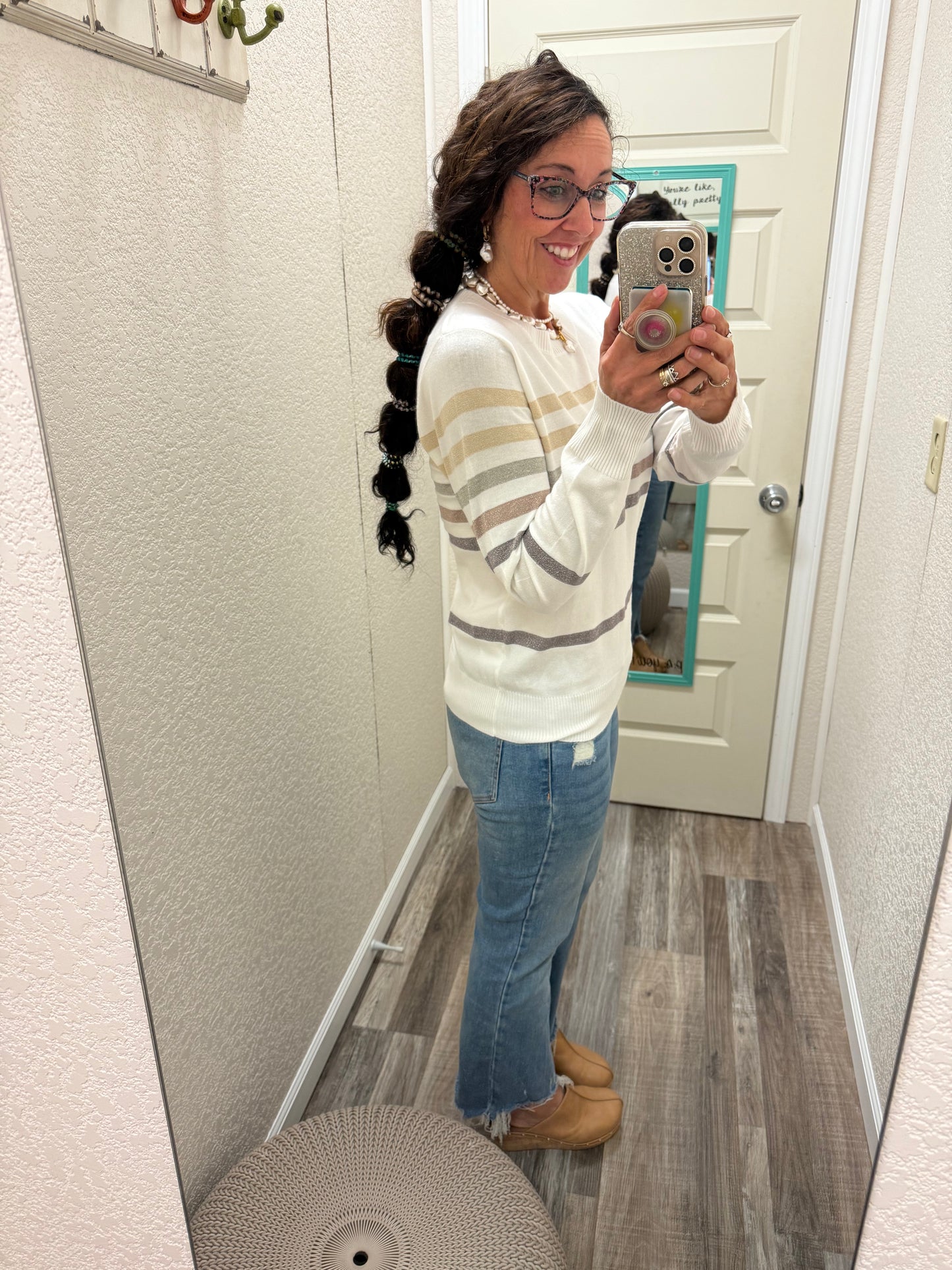 Shimmer In Stripes Top