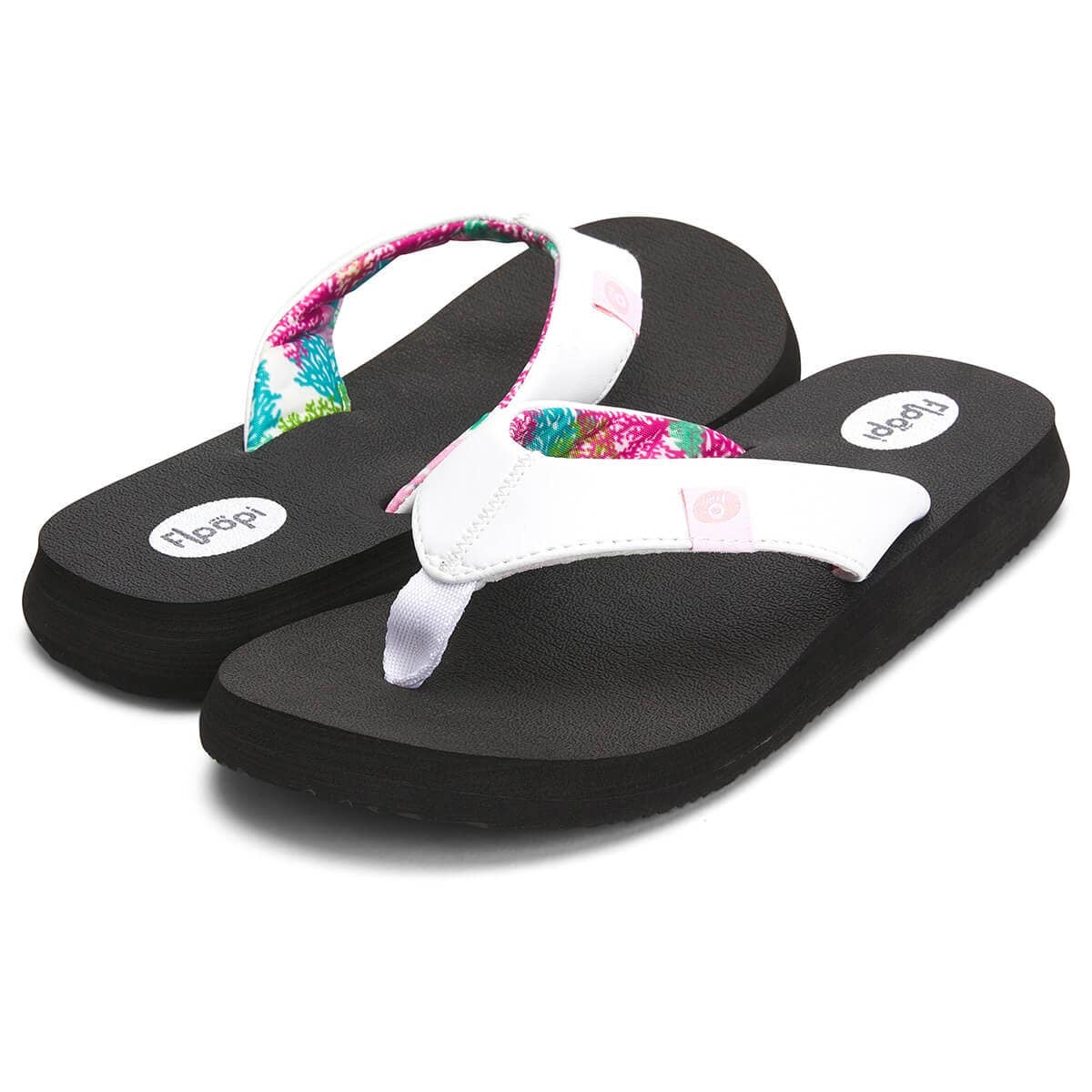 White Floopi Flip Flops