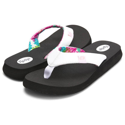 White Floopi Flip Flops