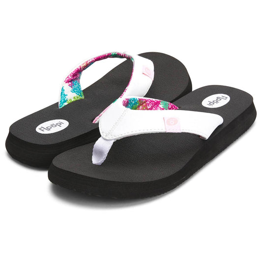 White Floopi Flip Flops