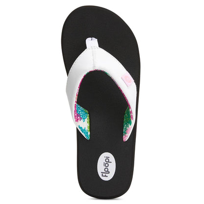 White Floopi Flip Flops