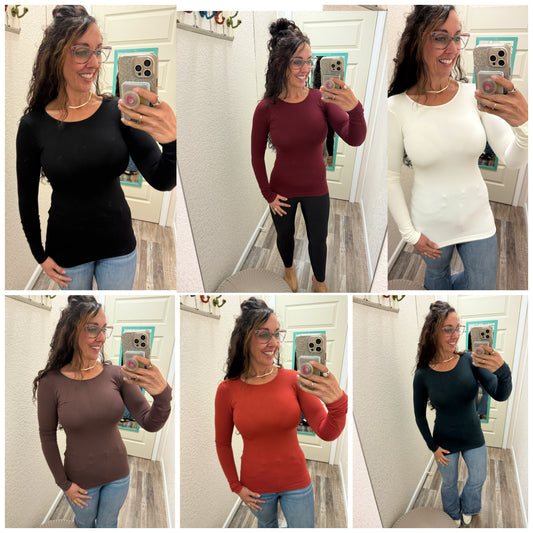 Trust Me Long Sleeve Top - One Size