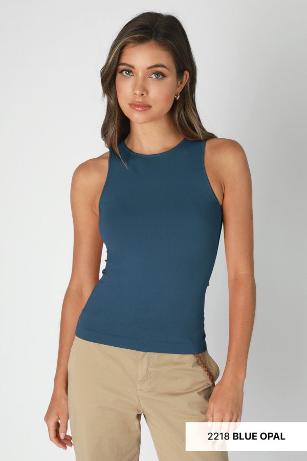 Blue Opal Tank High Trust Me Neck