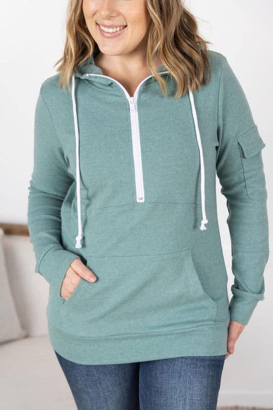 Pixie Pocket Half Zip Hoodie