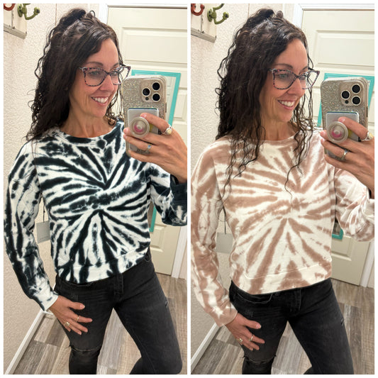 Sunset Spiral Tie Dye Sweatshirt