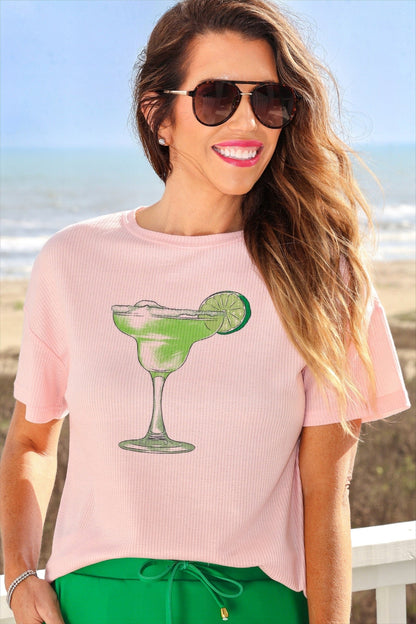 Weekend Waffle Tee- Margarita