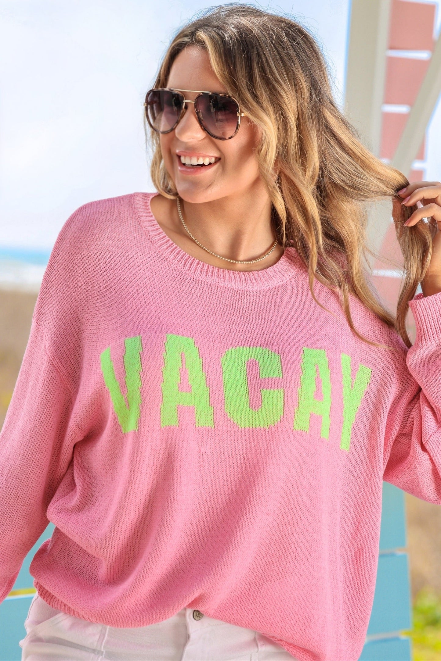 PREORDER- Sunrise Lightweight Sweater- Vacay