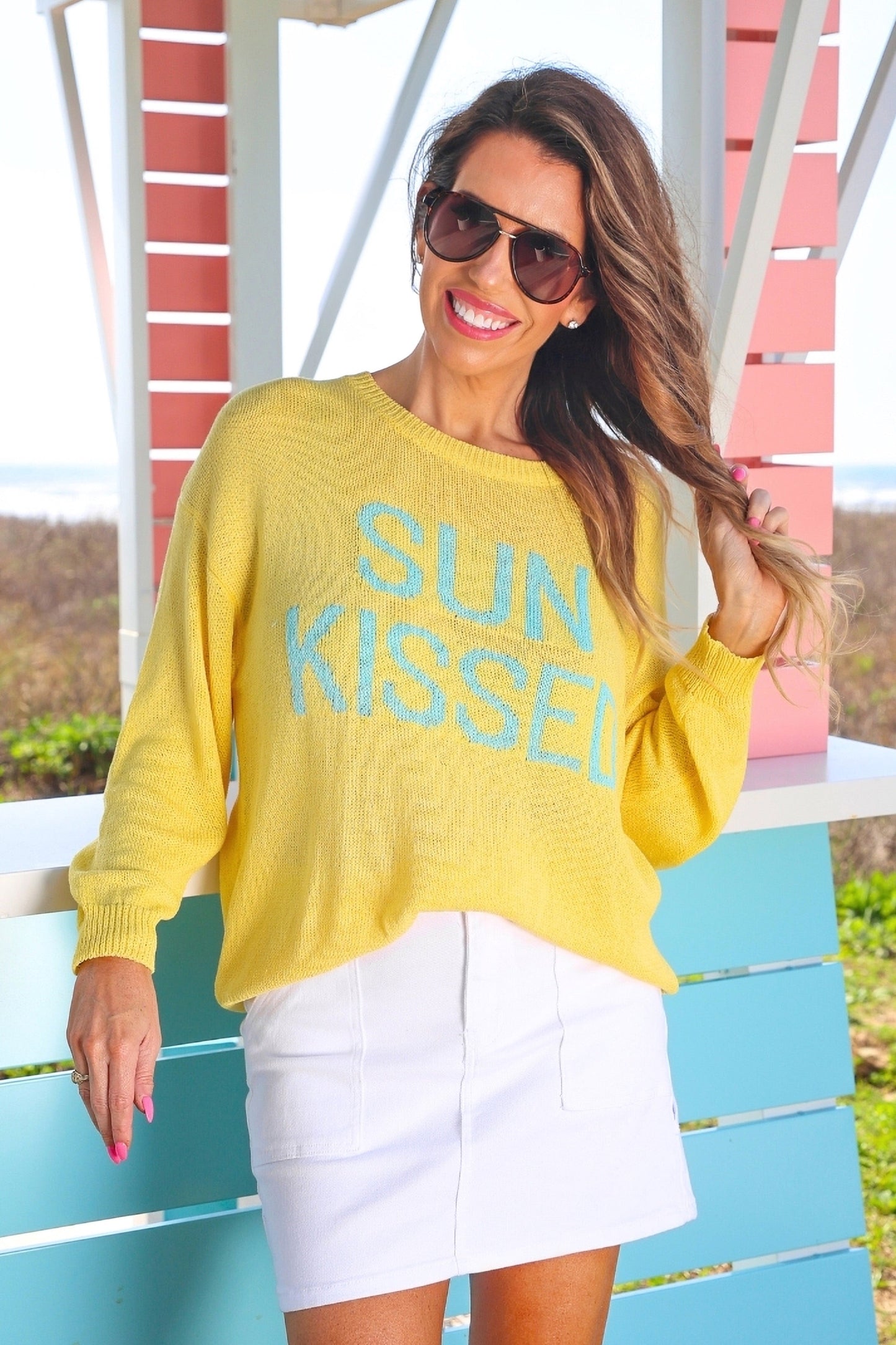 PREORDER- Sunrise Lightweight Sweater- Sun Kissed
