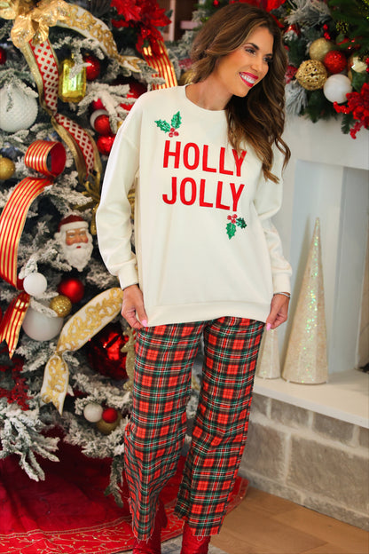 PREORDER- Holly Jolly Holiday Luxe Pullover