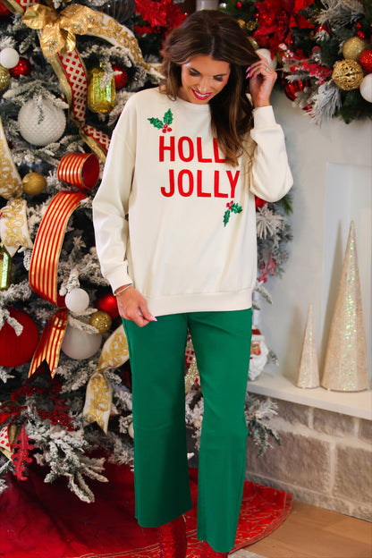 PREORDER- Holly Jolly Holiday Luxe Pullover