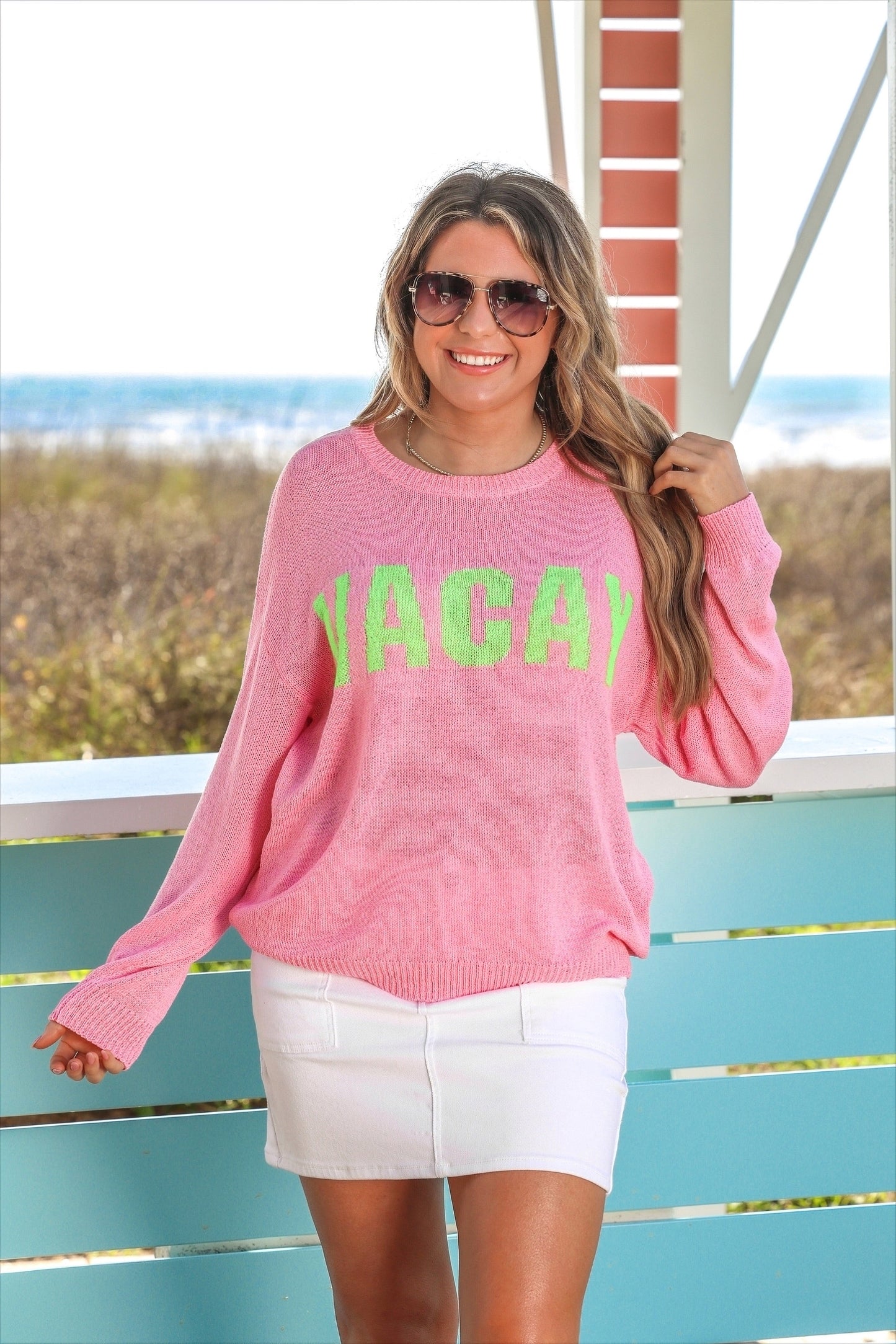 PREORDER- Sunrise Lightweight Sweater- Vacay