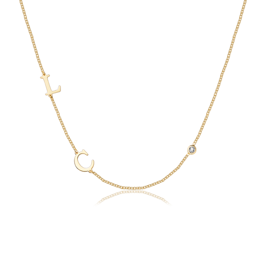 Custom Adore Initial Necklace (Water Resistant)