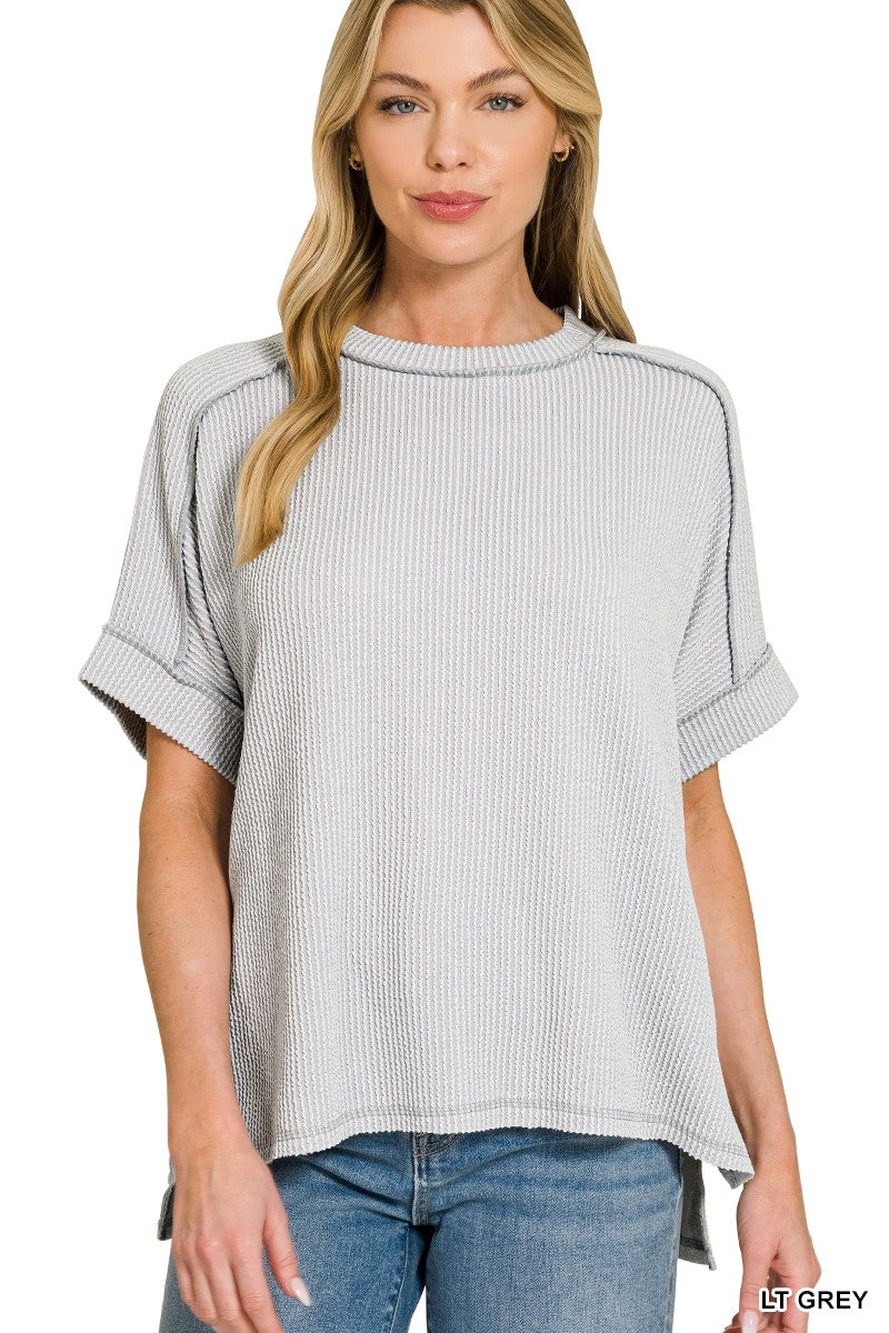 All Seasons Corded Short Sleeve Tops