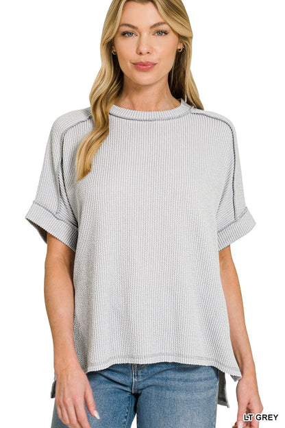 All Seasons Corded Short Sleeve Tops