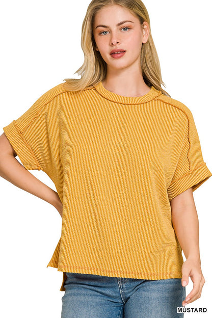 All Seasons Corded Short Sleeve Tops