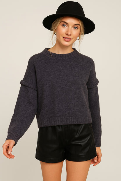 Midnight Cozy Knit Sweater