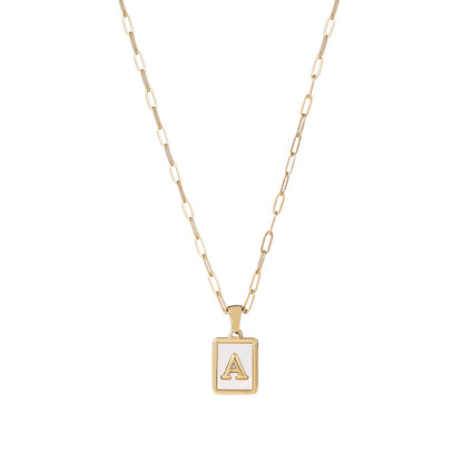 Ocean Drive Initial Necklace - Water Resistant