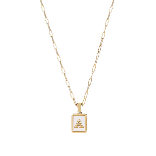 Ocean Drive Initial Necklace - Water Resistant