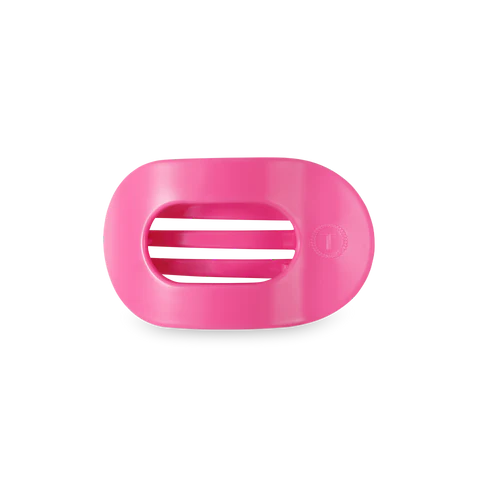 Paradise Pink Small Flat Round Hair Clip Teleties