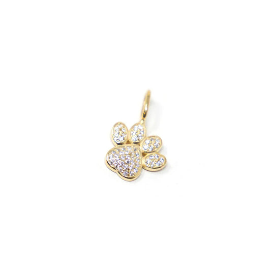 Charm Bar Gold Paw Print