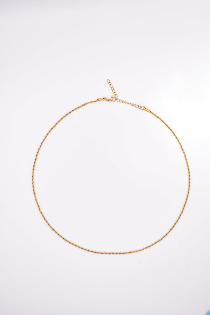 Resort - Classic Rope Chain Necklace - SS & WR