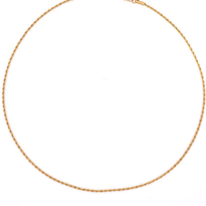 Resort - Classic Rope Chain Necklace - SS & WR