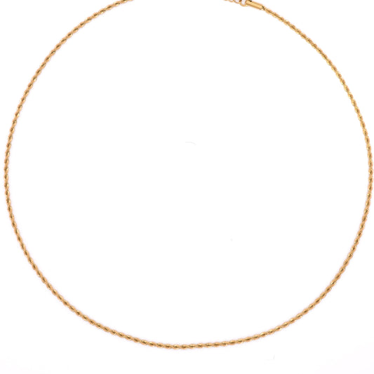 Resort - Classic Rope Chain Necklace - SS & WR