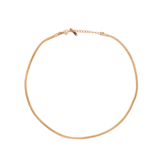 Resort - Classic Snake Chain Necklace - SS & WR