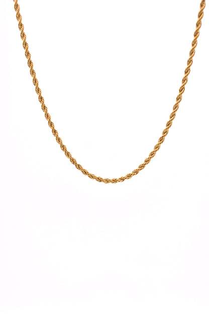 Resort - Classic Rope Chain Necklace - SS & WR