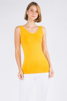 Reversible V or U neck Second Skin Tank - One Size