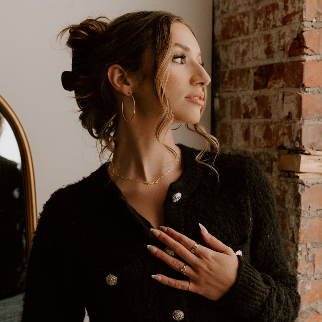 Custom Cherish Mini Paperclip Chain Multiple Name Necklace - Water Resistant