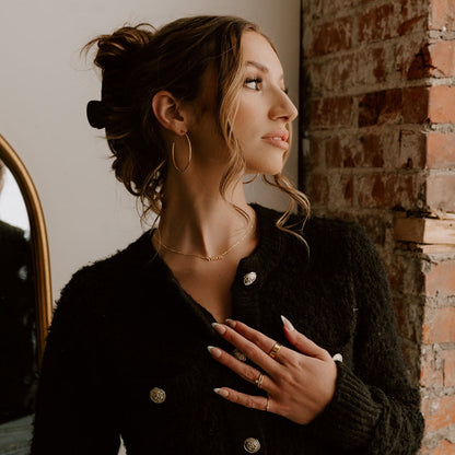 Custom Cherish Mini Paperclip Chain Multiple Name Necklace - Water Resistant