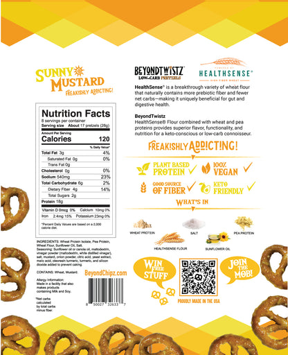 Low Carb Pretzels Sunny Mustard