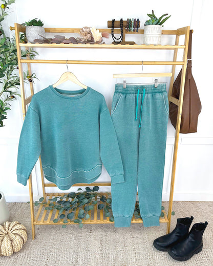 MARKET EXCLUSIVE Vintage Wash Pullover - Teal