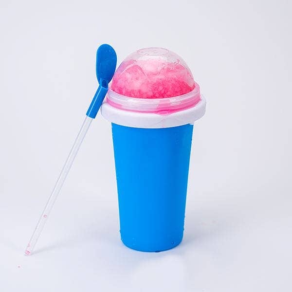 Pink Instant Slushie Maker Cup Includes Straw/Spoon