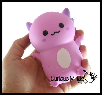 Axolotl Soft Creamy Doh Filled Squeeze Stress Balls