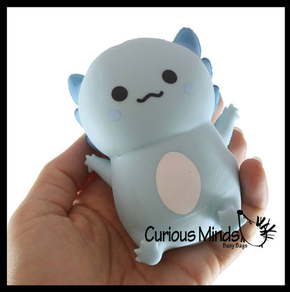 Axolotl Soft Creamy Doh Filled Squeeze Stress Balls