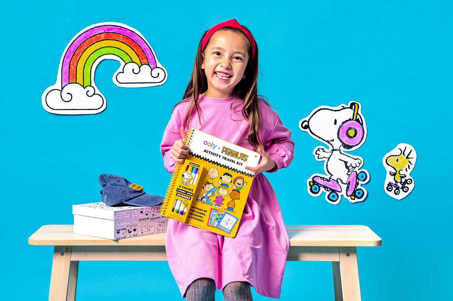 Peanuts Activity Travel Kit & 4 Double-Ended Markers