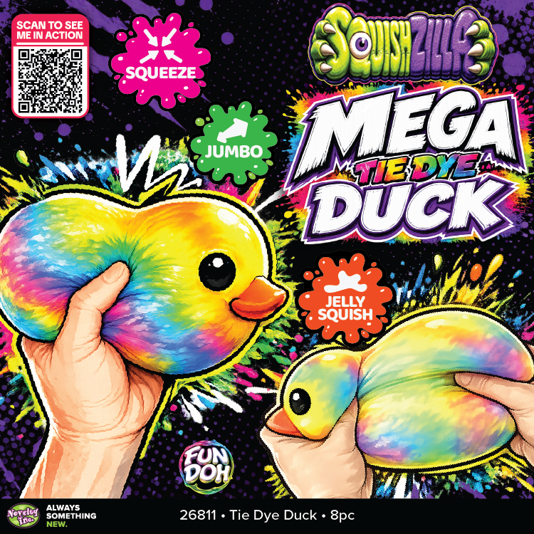 MEGA Tie Dye Duck Squishy
5"