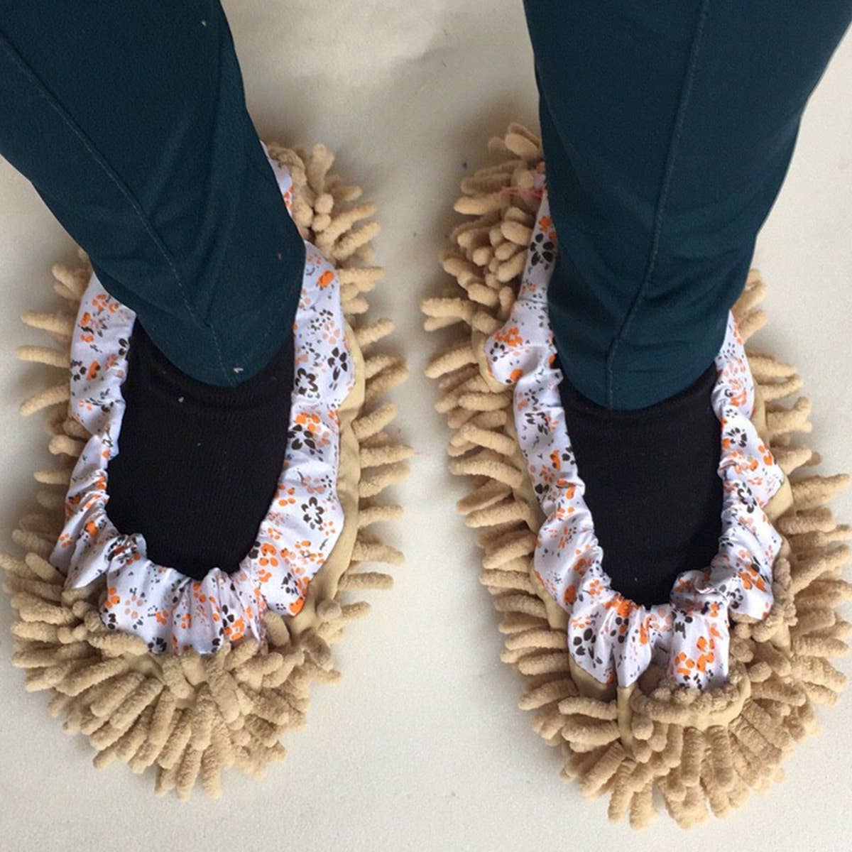 MICROFIBER MOP SLIPPERS SHOES COVER MOP SOCKS